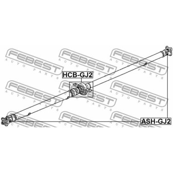 Крестовина карданного вала 20X52 HONDA AIRWAVE <b>FEBEST ASH-GJ2</b>-2