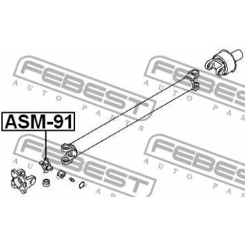 Шарнир продольного вала FEBEST ASM-86-1