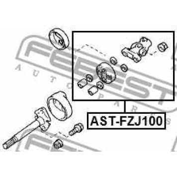 Вал карданный рулевой ремкомпл. LAND CRUISER 100 <b>FEBEST AST-FZJ100</b>-2