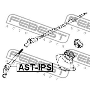 Вал карданный рулевой нижний TOYOTA GAIA 98-04 <b>FEBEST AST-IPS</b>-2