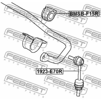 Опора стабилизатора FEBEST BMSB-F15R-3