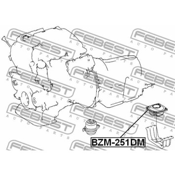 Подвеска двигателя FEBEST BZM-251DM-3