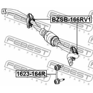 Опора стабилизатора FEBEST BZSB-166RV1-3
