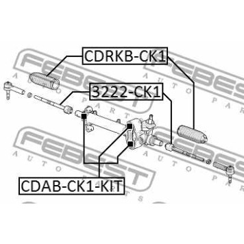 Подвеска рулевого управления FEBEST CDAB-CK1-KIT-3