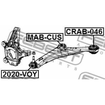 Подвеска рычага независимой подвески колеса FEBEST CRAB-046-3