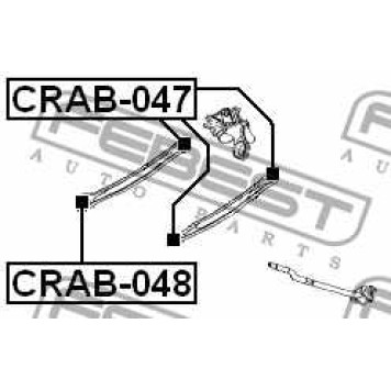Подвеска рычага независимой подвески колеса FEBEST CRAB-048-3