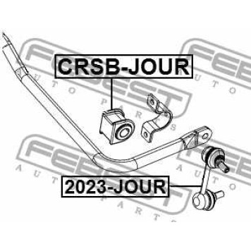 Опора стабилизатора FEBEST CRSB-JOUR-3