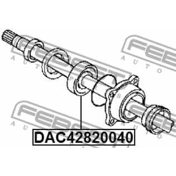 Подшипник ступицы колеса FEBEST DAC42820040-3