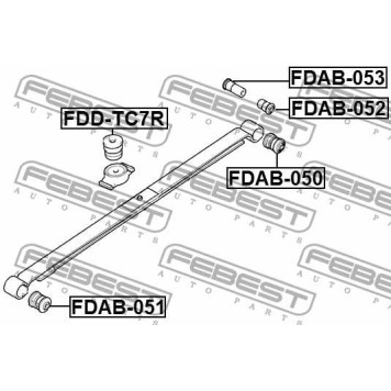 Подвеска рычага независимой подвески колеса FEBEST FDAB-052-3