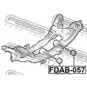 Сайлентблок задней балки подходит для FORD KUGA CBV 2008-2012 [EU] <b>FEBEST FDAB-057</b>