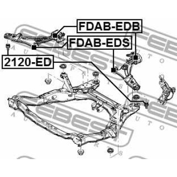 Подвеска рычага независимой подвески колеса FEBEST FDAB-EDS-3