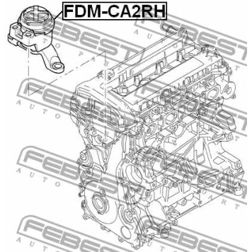 Подвеска двигателя FEBEST FDM-CA2RH-3