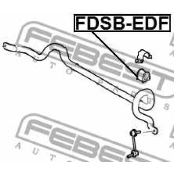 Опора стабилизатора FEBEST FDSB-EDF-3
