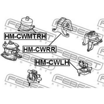 Подвеска двигателя FEBEST HM-CWRR-3