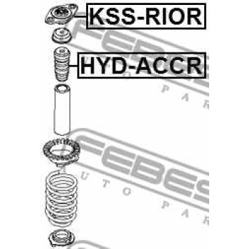Амортизатор задний для HYUNDAI ACCENT(LC,MC,RB) / KIA RIO(JB,UB) <b>FEBEST HYD-ACCR</b>-3