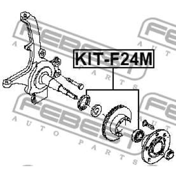 Подшипник ступицы NISSAN CABSTAR F24M 2006- <b>FEBEST KIT-F24M</b>-2