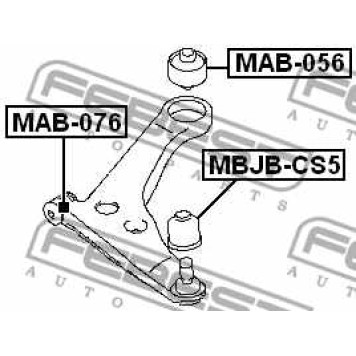 Подвеска рычага независимой подвески колеса FEBEST MAB-078-1