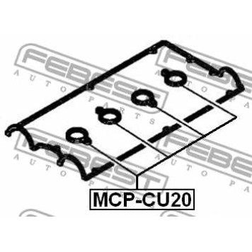 Уплотнительное кольцо, шахта свечи FEBEST MCP-CU20-3