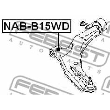 Сайлентблок передний переднего рычага FEBEST NAB-B15WD-1