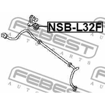 Опора стабилизатора FEBEST NSB-L32F-3