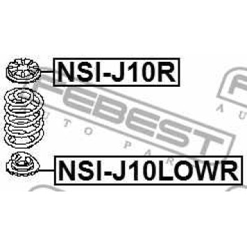 Тарелка пружины FEBEST NSI-J10LOWR-3
