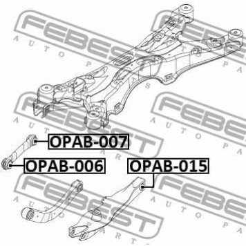 Сайлентблок задн попереч рычага OPEL SIGNUM 2003-2008 <b>FEBEST OPAB-015</b>-2