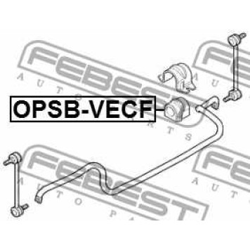 Опора стабилизатора FEBEST OPSB-VECF-3