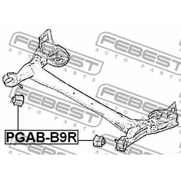 Втулка балки моста FEBEST PGAB-B9R-3