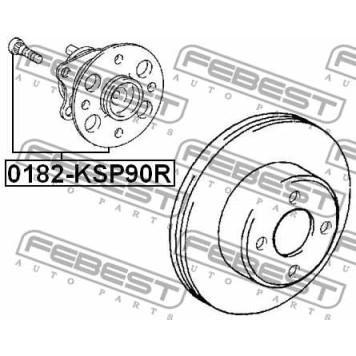 Зубчатый диск импульсного датчика, противобл. устр. FEBEST RABS-V97A50-1