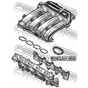 Кольцо уплотнительное впускного коллектора подходит для RENAULT LOGAN 2005-2013 <b>FEBEST RINGAH-004</b>-2