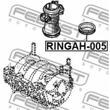 Кольцо уплотнительное дрос заслонки RENAULT CLIO II 1998-2005 <b>FEBEST RINGAH-005</b>-1