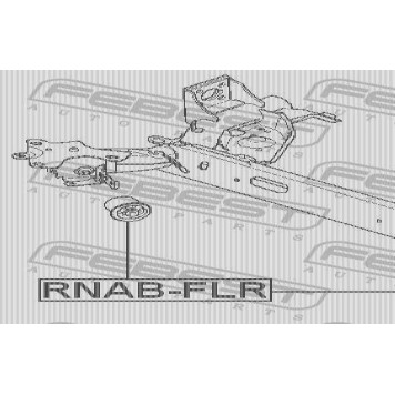 Втулка балки моста FEBEST RNAB-FLR-3