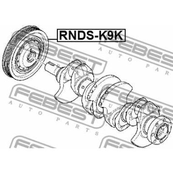 Шкив коленвала RENAULT LOGAN 2005-2013 <b>FEBEST RNDS-K9K</b>-1