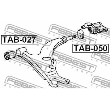 Подвеска рычага независимой подвески колеса FEBEST TAB-050-3