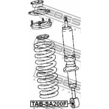Втулка, амортизатор FEBEST TAB-SA200F-3