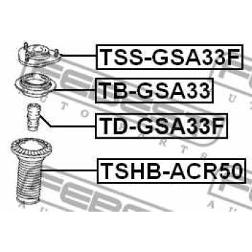 Амортизатор передний для TOYOTA ESQUIRE, NOAH/VOXY, RAV 4, VANGUARD <b>FEBEST TD-GSA33F</b>-3