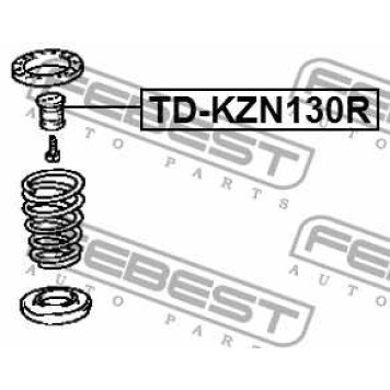Отбойник амортизатора задний TOYOTA HILUX 1988-1997 <b>FEBEST TD-KZN130R</b>-2