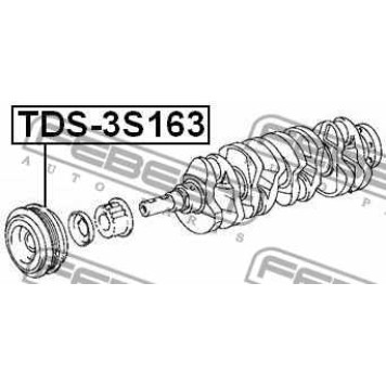 Ременный шкив коленвала FEBEST TDS-3S163-3