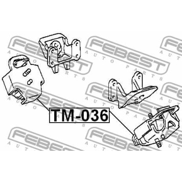 Подвеска двигателя FEBEST TM-036-3