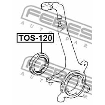 Уплотнительное кольцо приводного вала FEBEST TOS-120-3