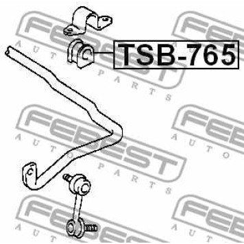 Опора стабилизатора FEBEST TSB-765-3
