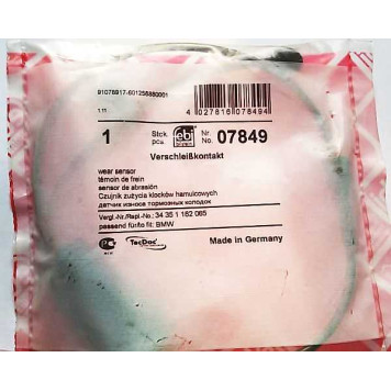 Сигнализатор износа тормозных колодок FEBI BILSTEIN 07849-2