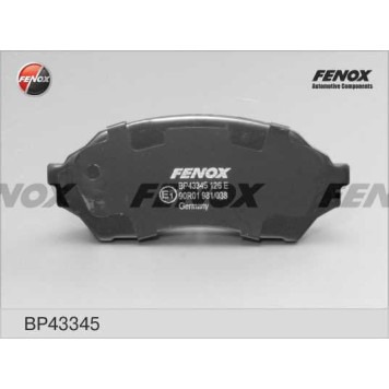 Колодки передние Mazda 323 1.4i-2.0TD, 98-01 <b>FENOX BP43345</b>-1