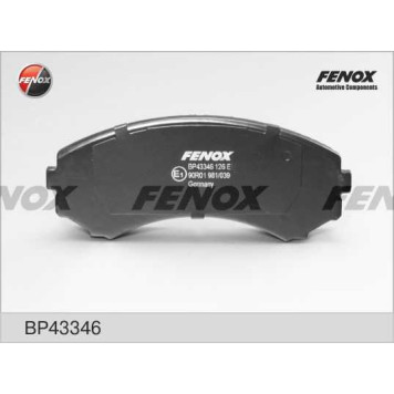 Колодки передние Mazda MPV 2.6-3.092-99, Mitsubishi Pajero 3.5GDi 00- <b>FENOX BP43346</b>-1