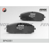 Колодки передние Nissan Patrol Y61 4.5i, 2.8TD, 4.2TD 97-, 3.0Di 00- <b>FENOX BP43361</b>