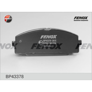Колодки передние Toyota Hiace 2.0-2.7 +4WD, 95-, SUMITOMO <b>FENOX BP43378</b>