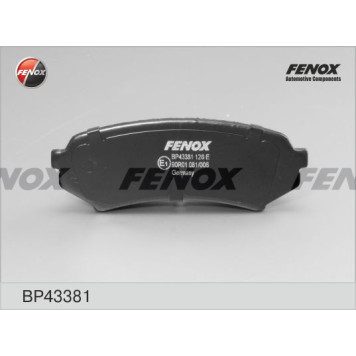 Колодки задние Toyota Land Cruiser 100 4.7-4.2TD, 98-, AKEBONO <b>FENOX BP43381</b>