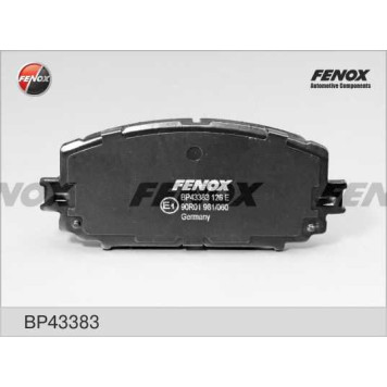 Колодки передние Toyota Yaris 1.0-1.4, 06-, ADVICS <b>FENOX BP43383</b>-1