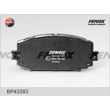 Колодки передние Toyota Yaris 1.0-1.4, 06-, ADVICS <b>FENOX BP43383</b>