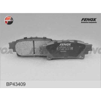 Колодки задние Lexus RX 3.5, 09- <b>FENOX BP43409</b>-1